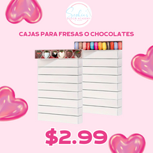 Cargar imagen en el visor de la galería, Caja para fresas o chocolates
