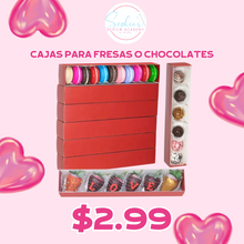 Cargar imagen en el visor de la galería, Caja para fresas o chocolates
