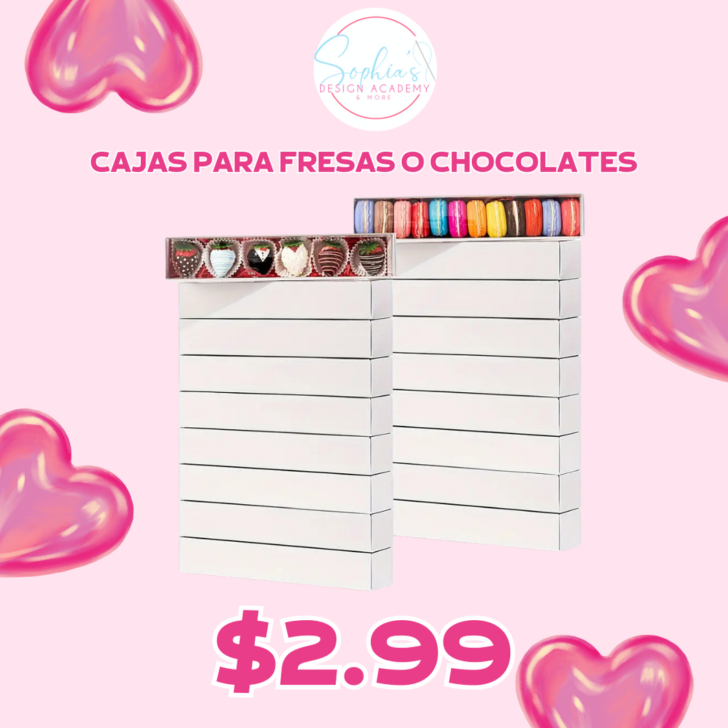 Caja para fresas o chocolates