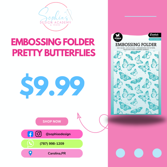 EMBOSSING FOLDER PRETTY BUTTERFLIES