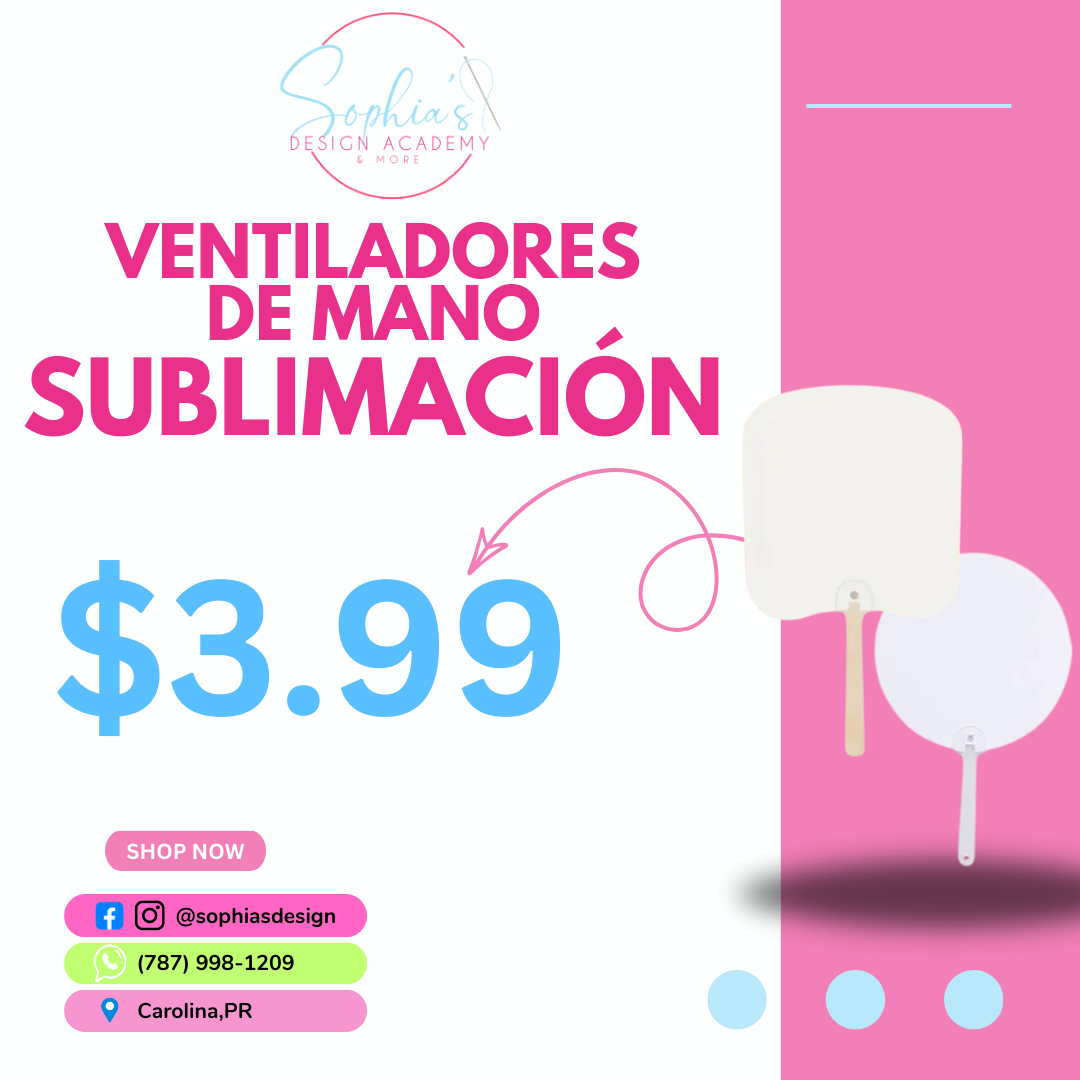 Abanico de Mano- Sublimación
