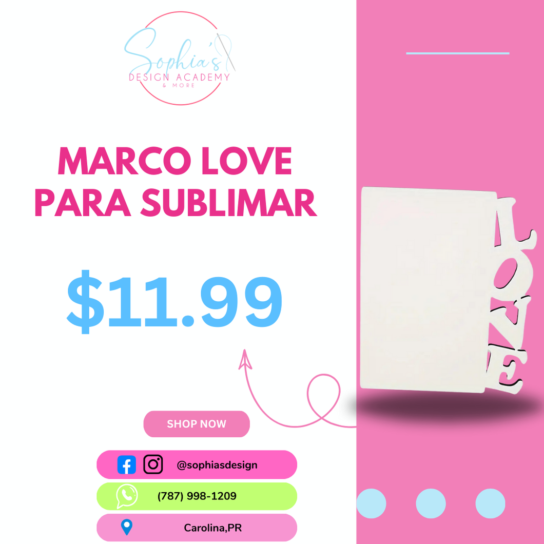 Marco LOVE para sublimar