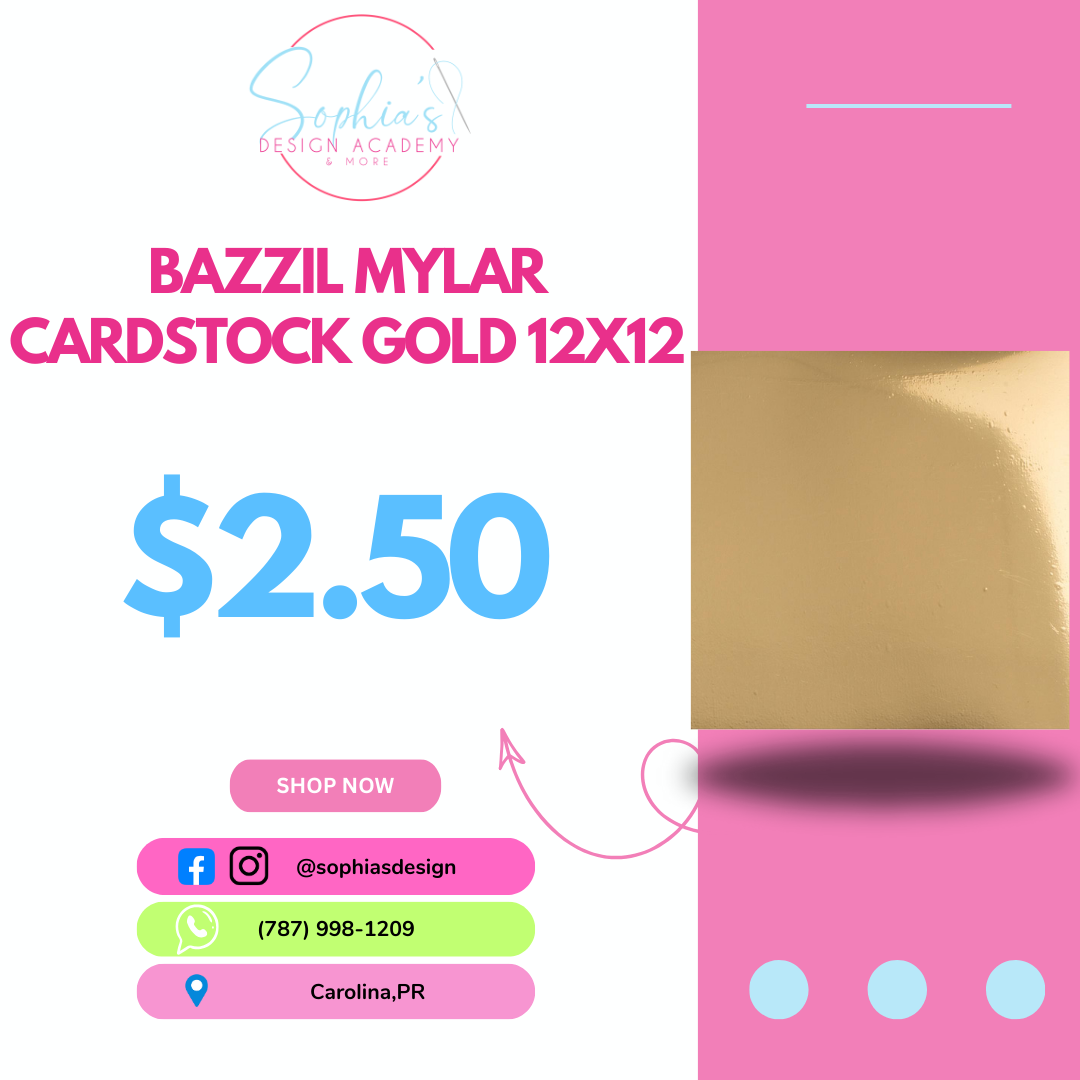 Bazzill Mylar Cardstock 12"X12"