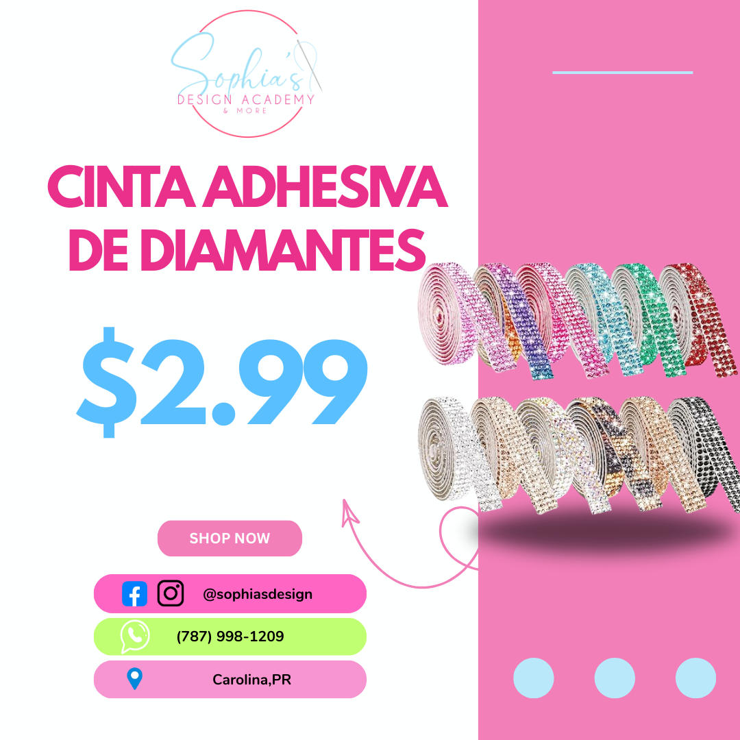 Cinta adhesiva de diamantes
