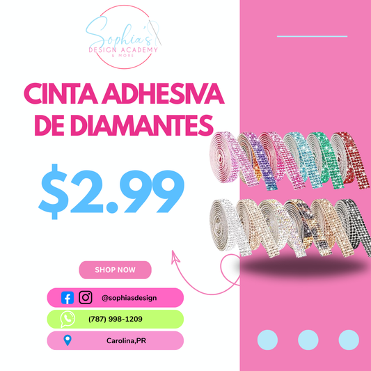 Cinta adhesiva de diamantes