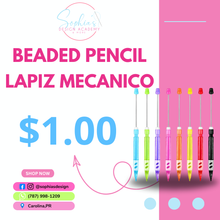 Load image into Gallery viewer, Beaded Pencil (lapiz mecanico)
