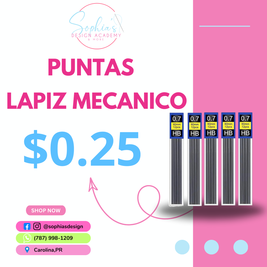 Puntas lapiz mecanico