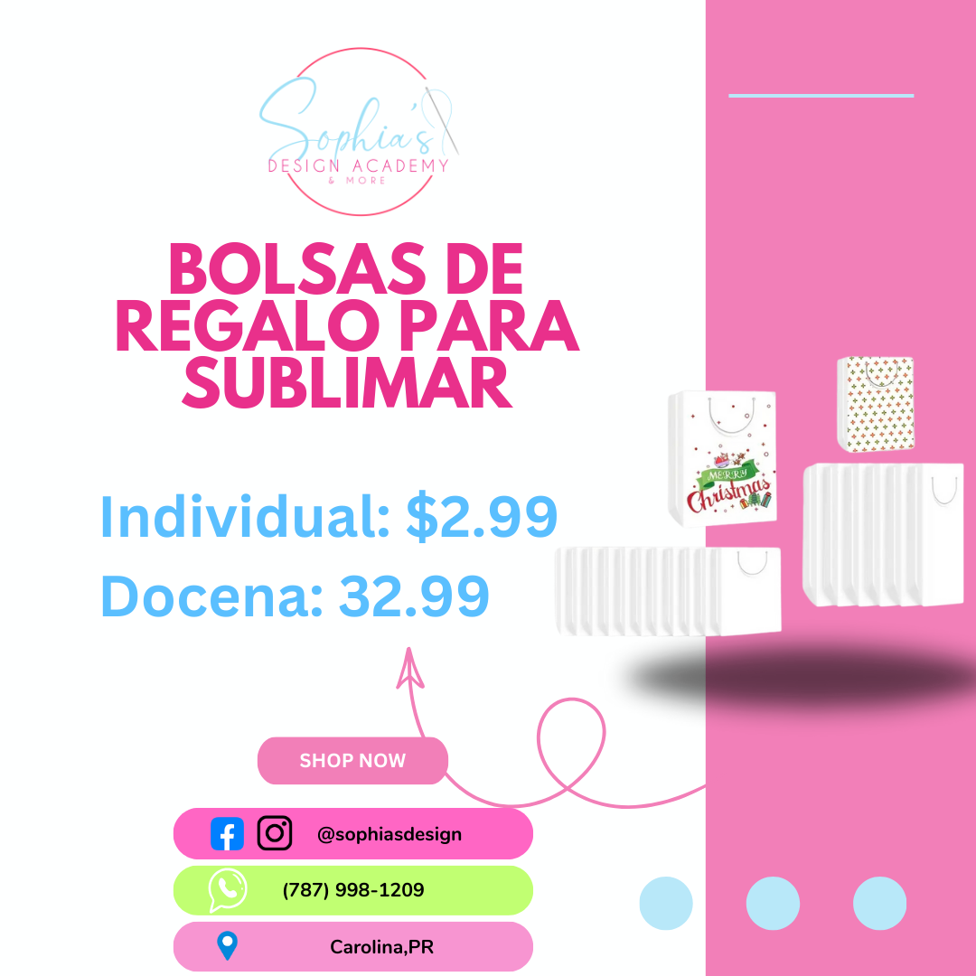 Bolsas de regalo sublimacion