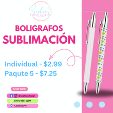 Cargar imagen en el visor de la galería, Bolígrafos - Sublimación
