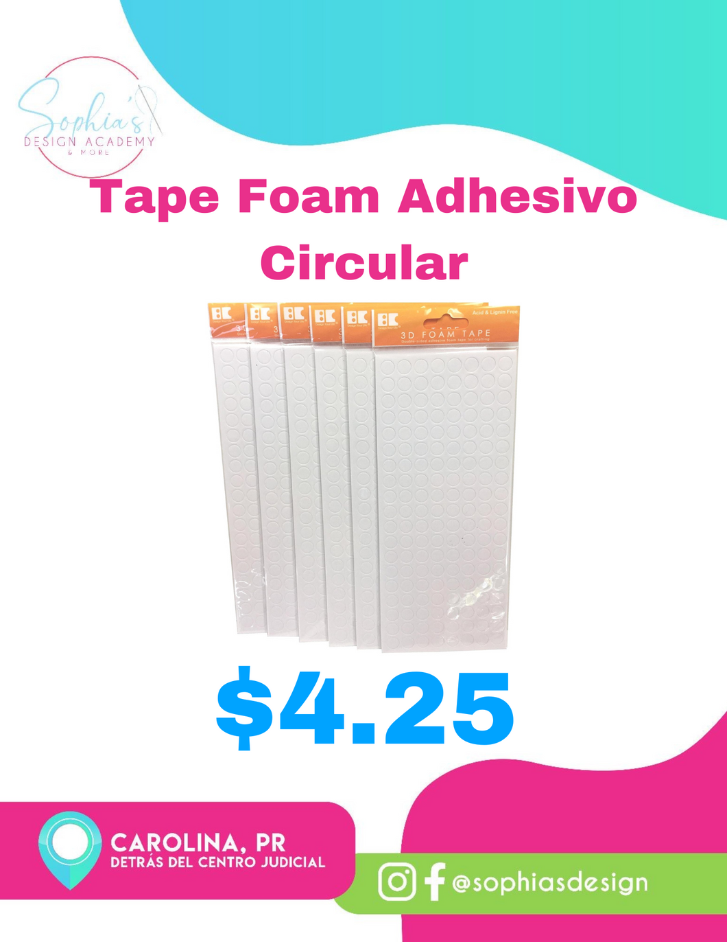 Tape Foam Adhesivo Circular