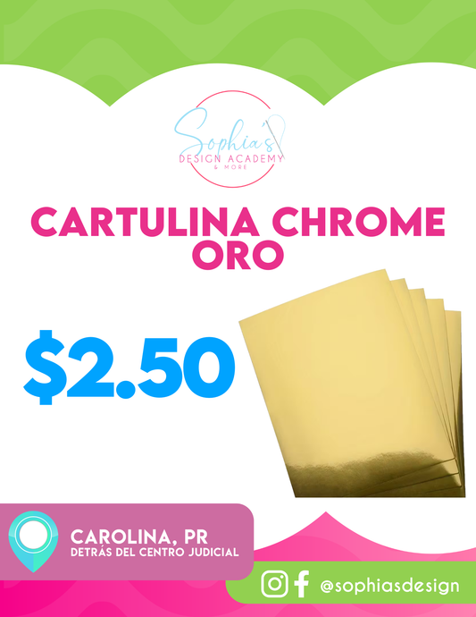 Cartulina de Brillo Oro 12x12