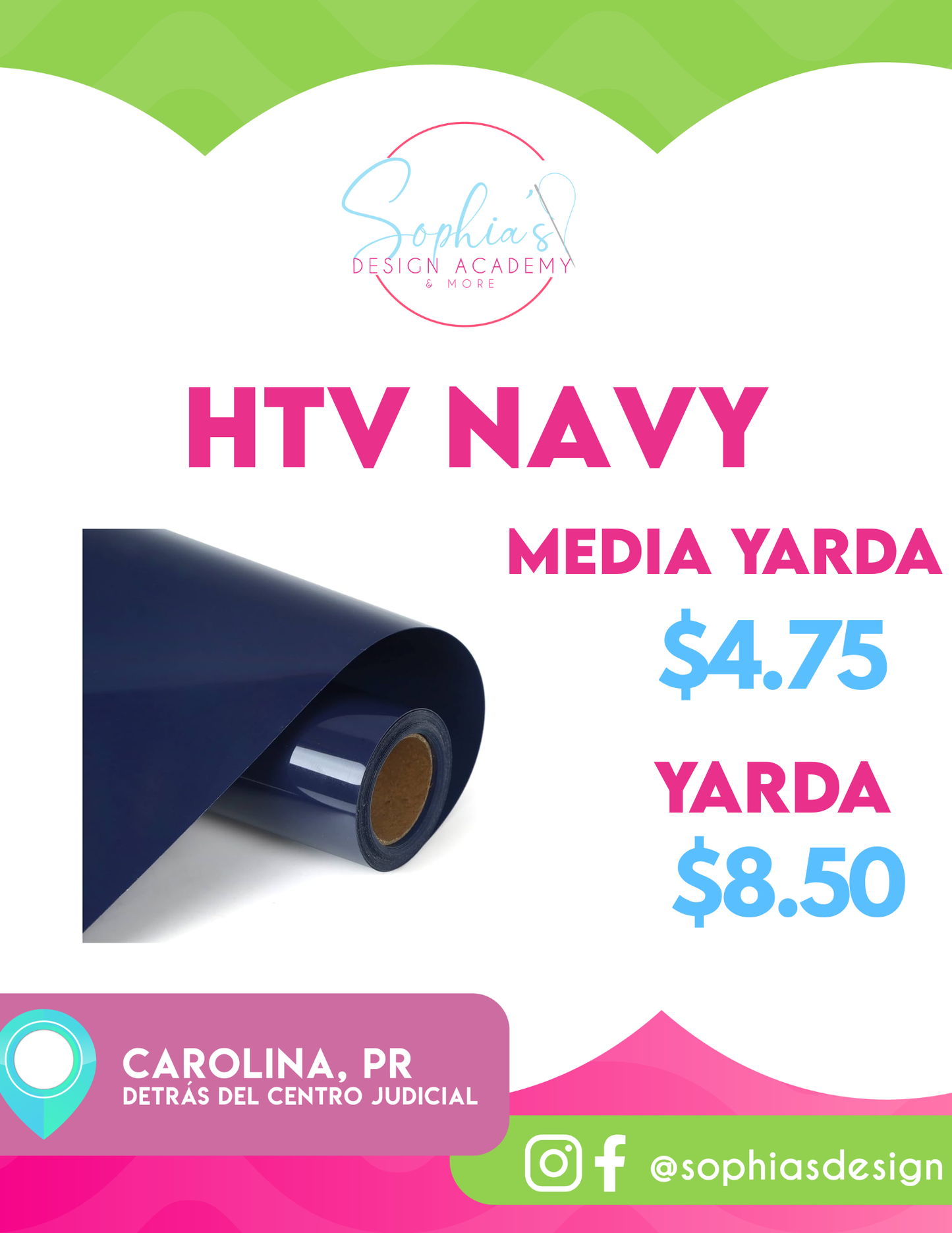 HTV/Iron-On - Azul Navy