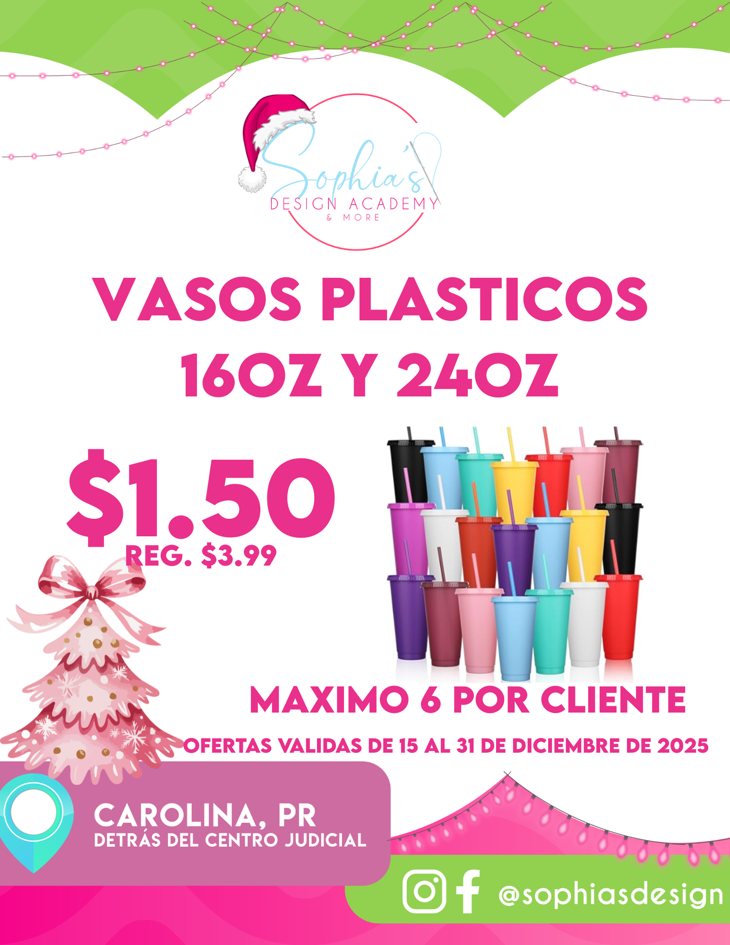 OFERTA VASOS PLASTICOS