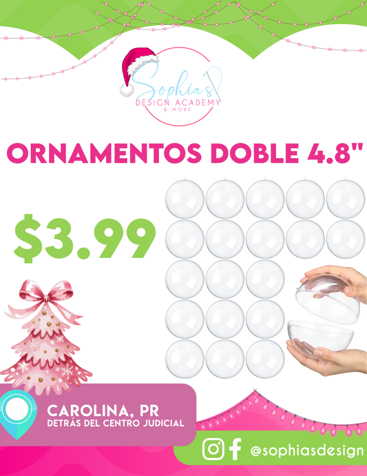 Ornamento doble 4.8"