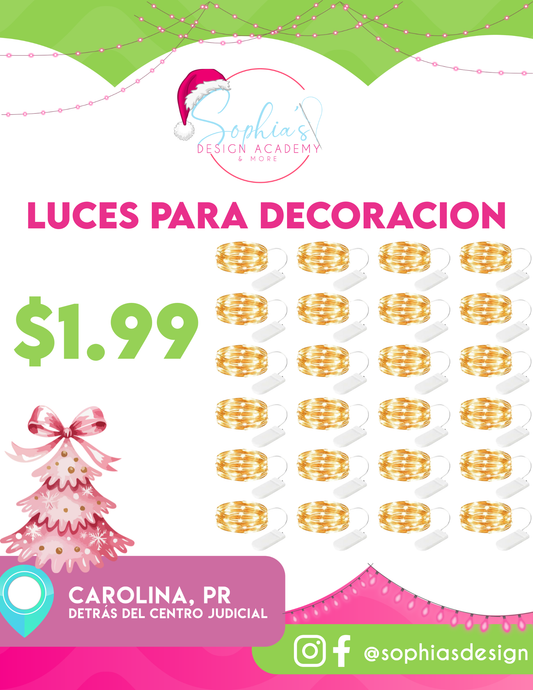 LUCES PARA DECORACION