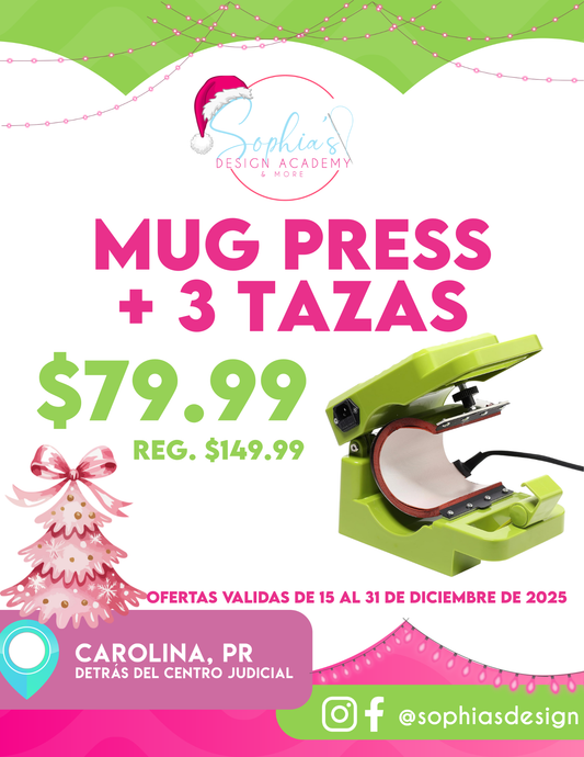 MUG PRESS + 3 tazas