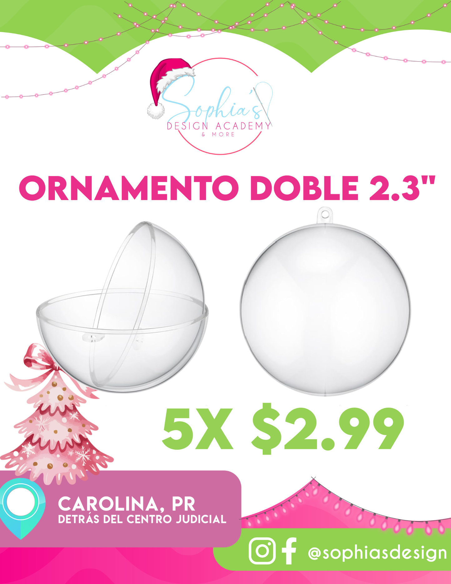 Ornamento para rellenar 2.3"