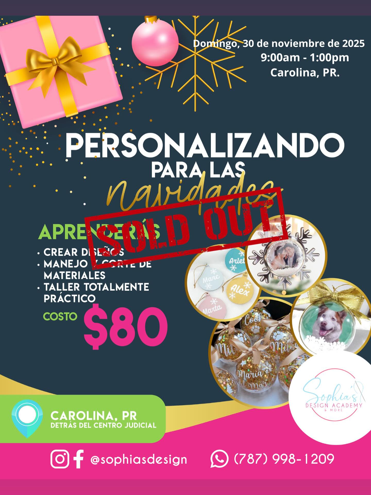 Taller Personalizando para las Navidades - Domingo 30 de noviembre de 2025