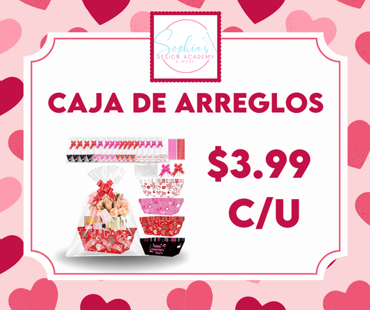 Caja de arreglos san valentin