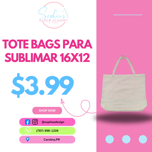 Tote Bags 16X12