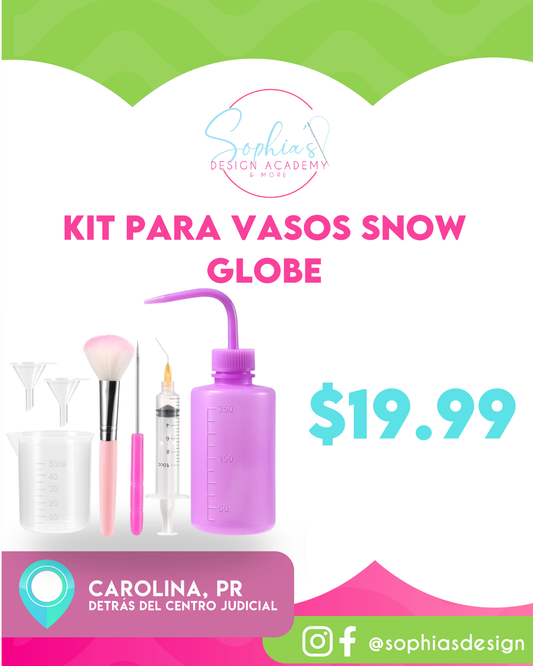kit para vasos snow globe