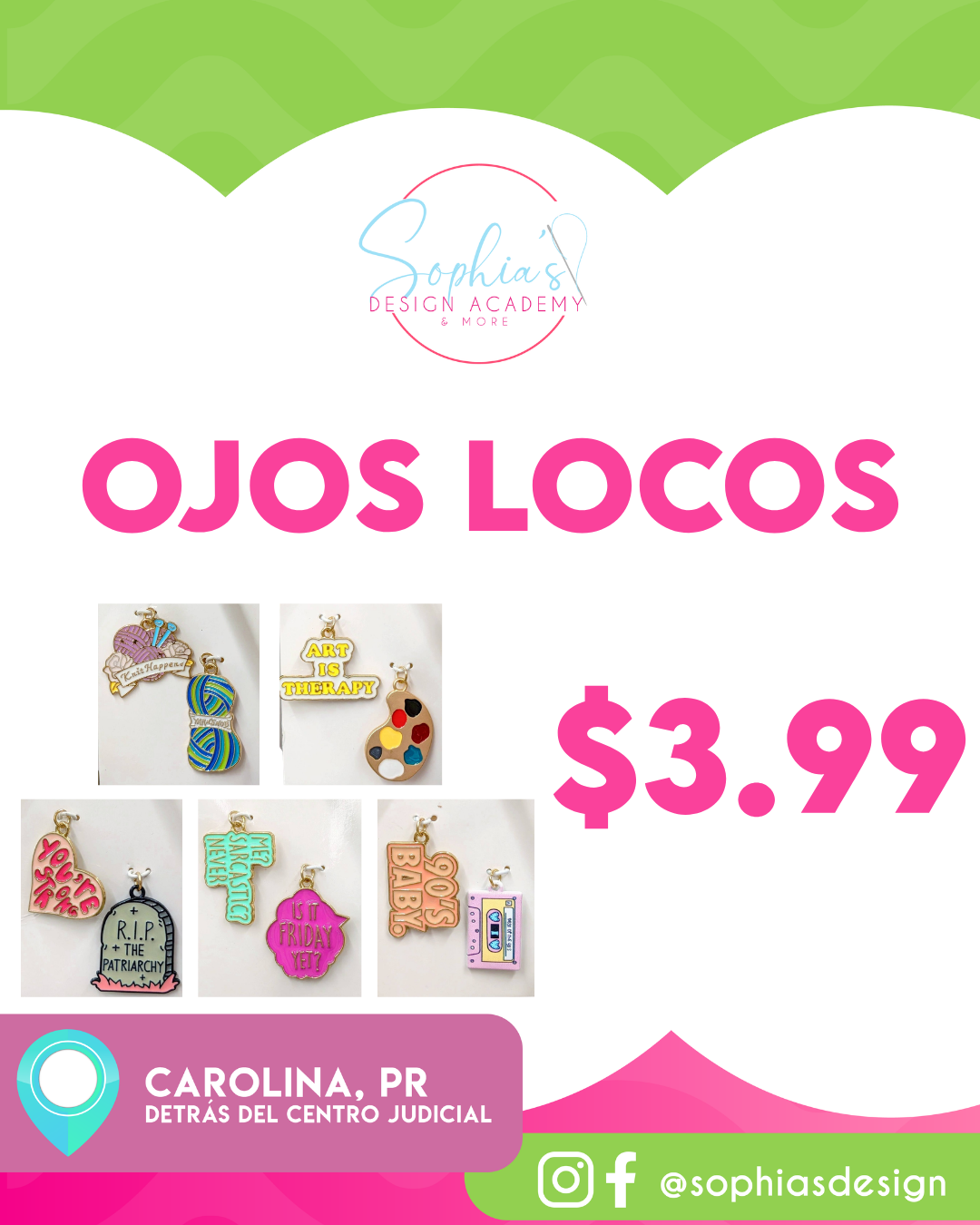 Charms para tote bags