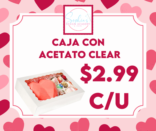 Caja con acetato clear