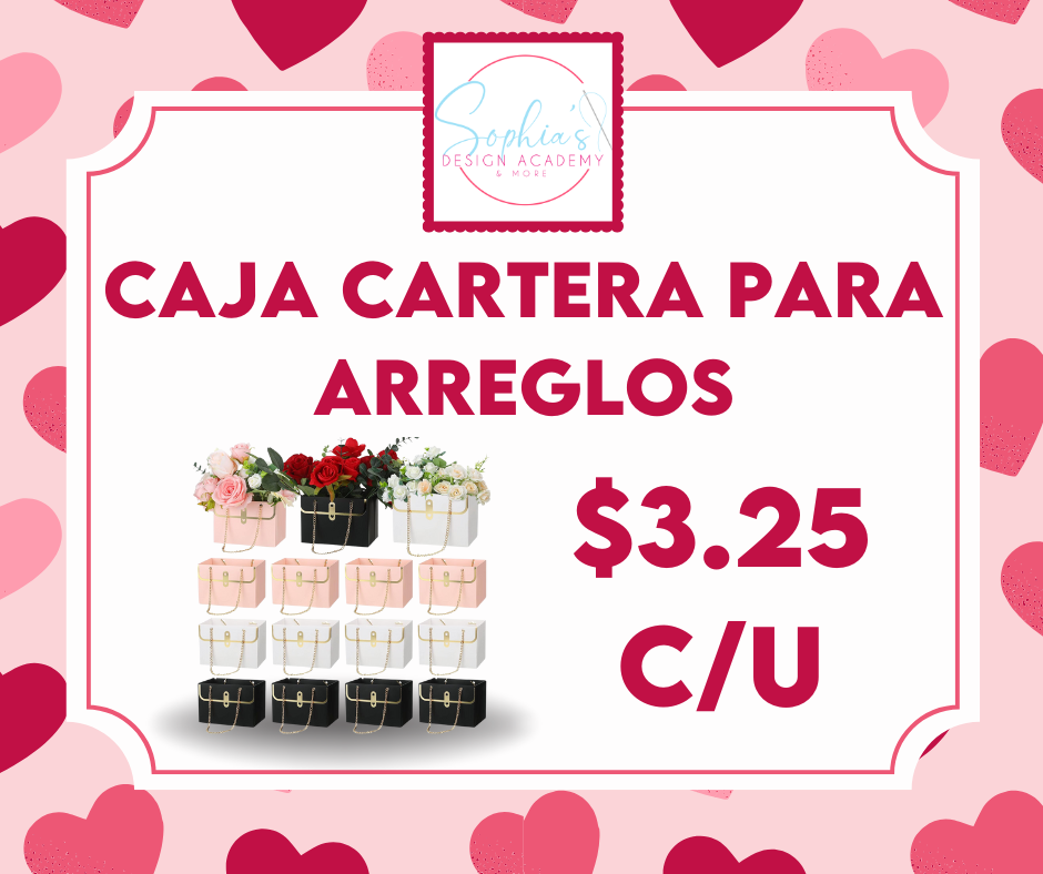 Caja cartera para arreglos