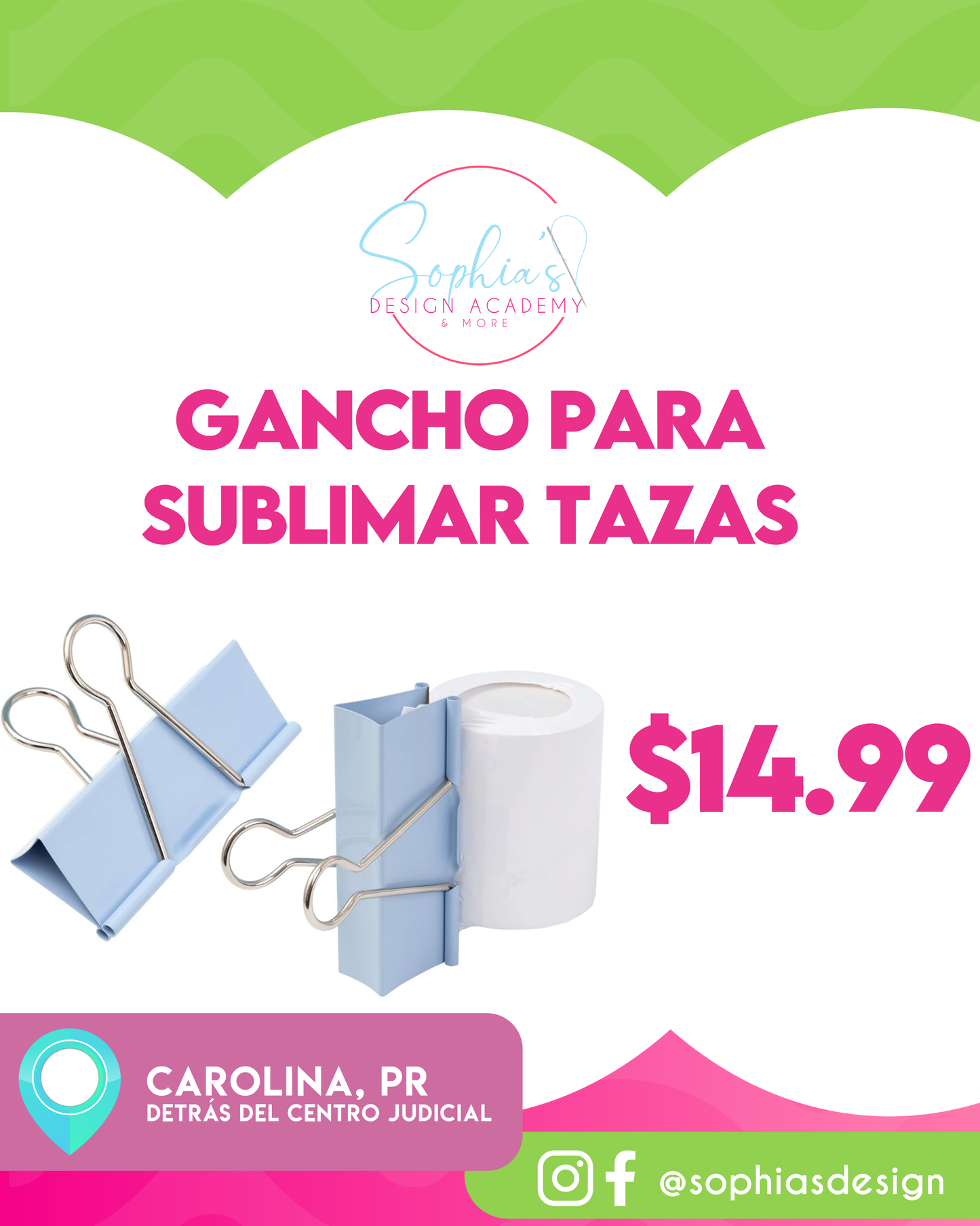 Gancho para sublimar tazas