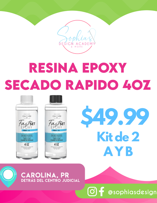 RESINA SECADO RAPIDO 4oz counter culture