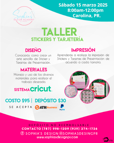 Sticker y tarjeteria - Domingo 15 de marzo de 2025 (8:00 am a 12:00pm)