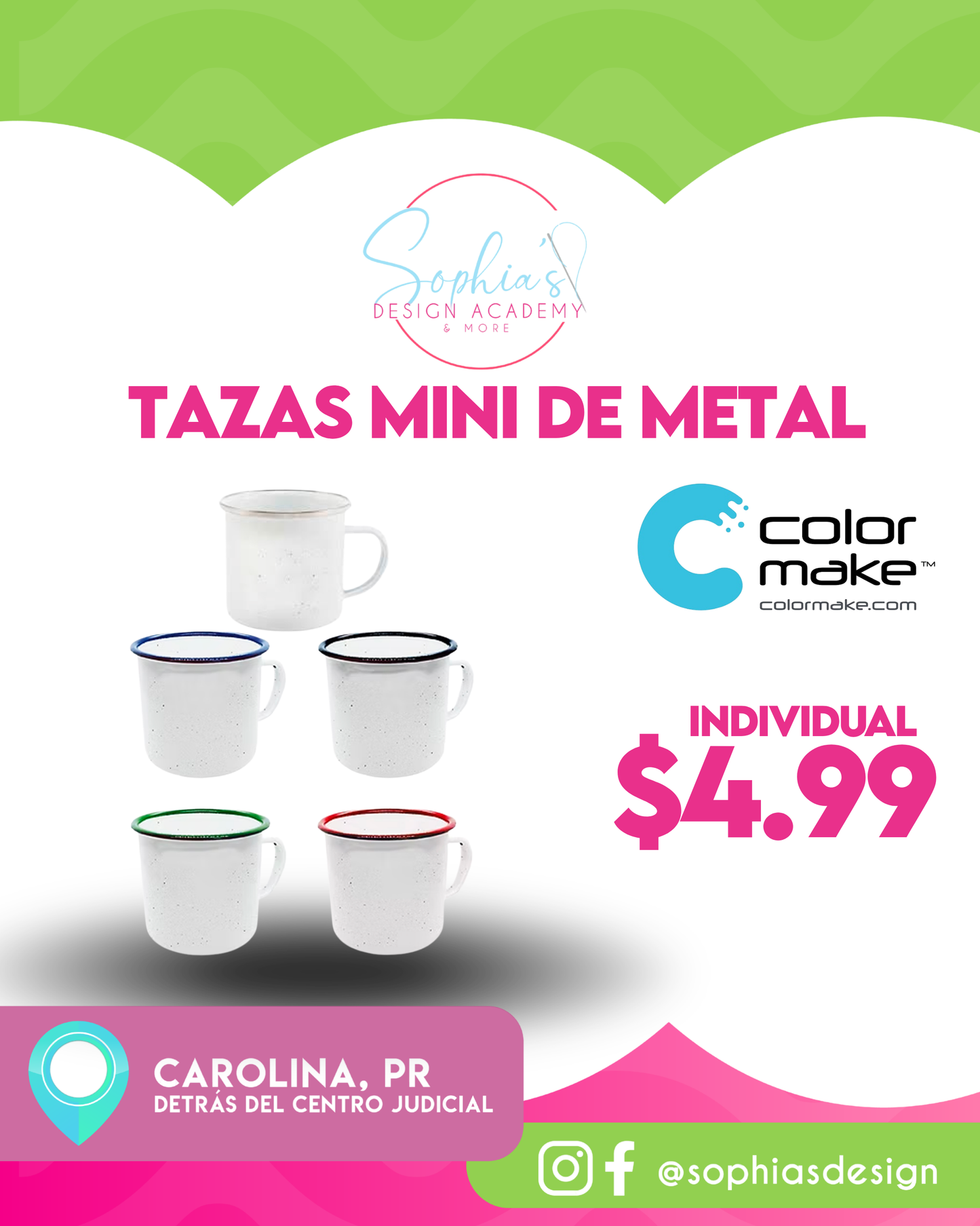 taza minie de metal color make