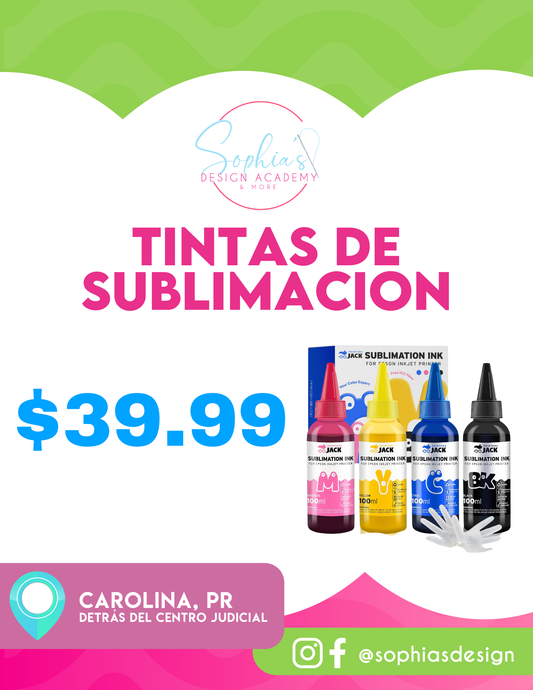 Tintas Sublimación Inkjet Printer 100ml