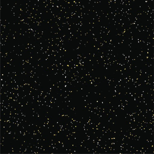 HTV/Iron-On - Glitter Black  - Media Yarda (12x18") "NEGRO CON ORO"