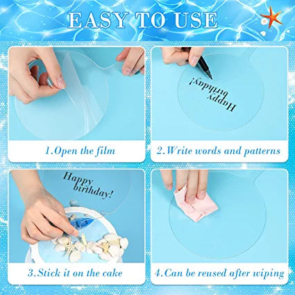 Acrílico transparente de 5 pulgadas "Cake Toppers"