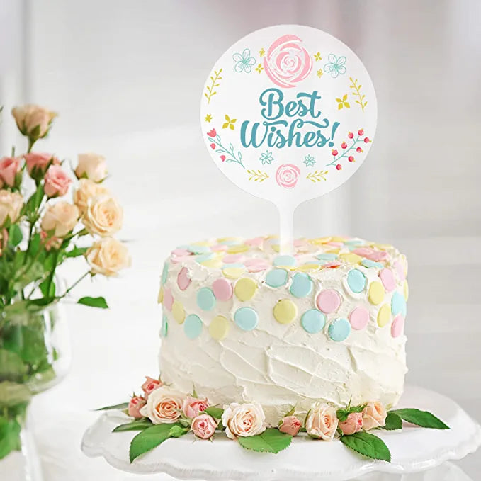 Acrílico transparente de 5 pulgadas "Cake Toppers"