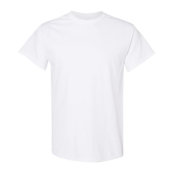 T-Shirt Algodón 50/50 Manga Corta - Adulto (Camisa) - Blanca - Individual
