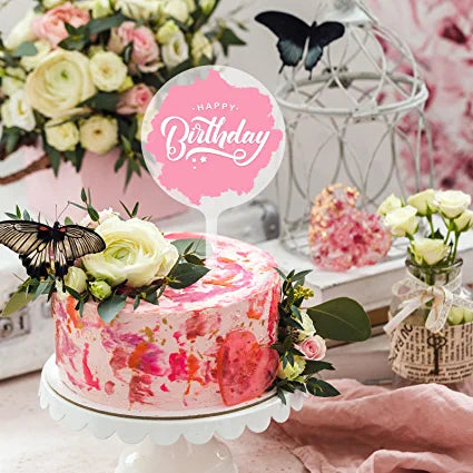 Acrílico transparente de 5 pulgadas "Cake Toppers"
